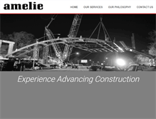 Tablet Screenshot of amelieconstruction.com